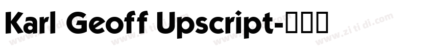 Karl Geoff Upscript字体转换